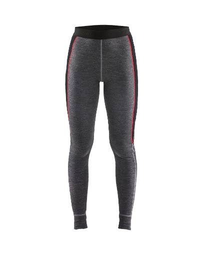 Blaklader naiste aluspüksid, 100% meriinovill hall/must XS