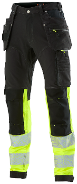 L.Brador 1021P püksid must/HI-Vis kollane D120