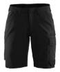 Blaklader Service shorts 4-way stretch Women Black/Dark grey C38