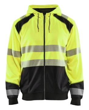 Blaklader HighVis kapuutsiga dressipluus kollane/must XL