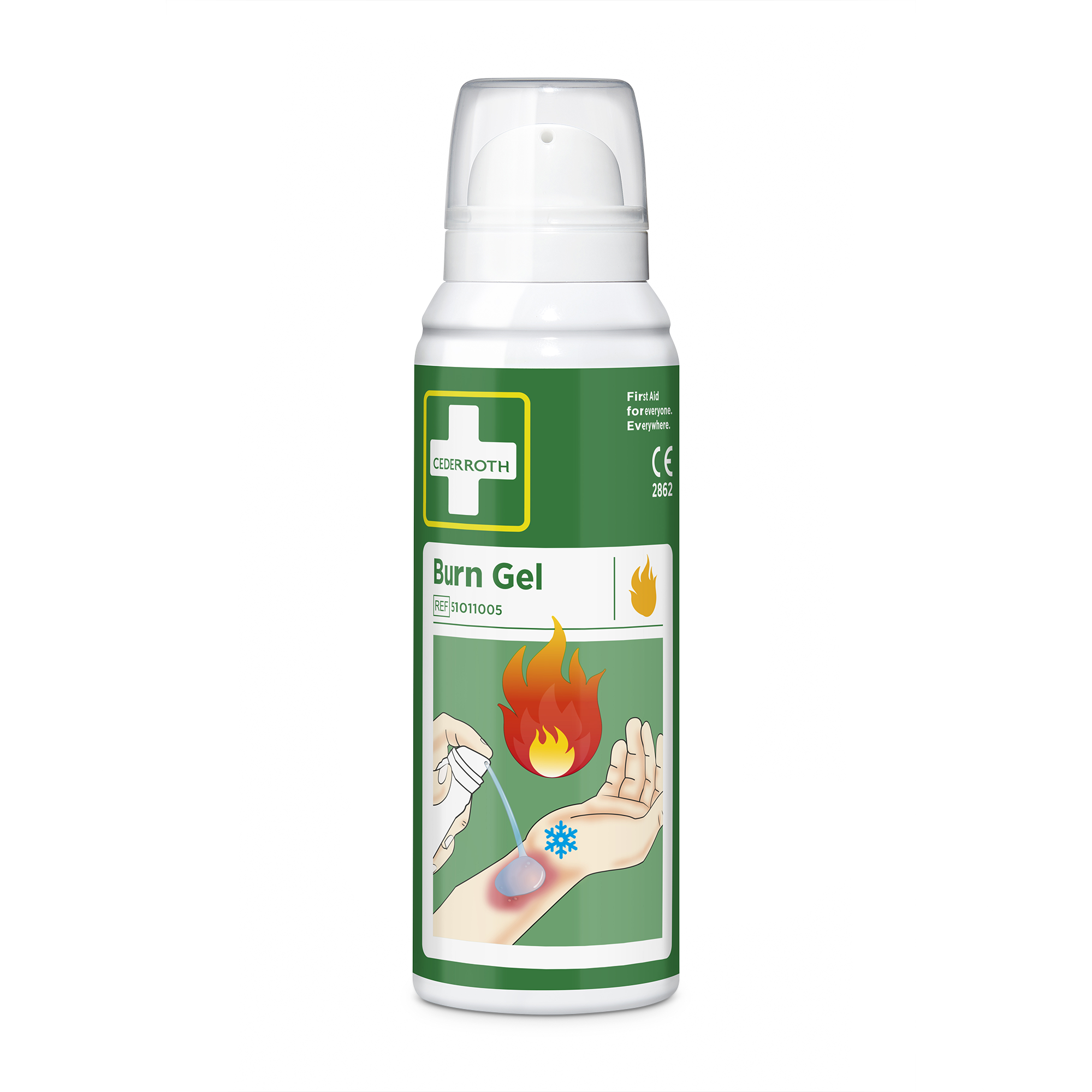 Cederroth 51011005pihustatav geel põletuste jaoks 100 ml