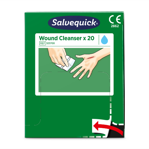 Salvequick 323700 haavapuhasti täitepakend 20tk