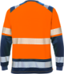 Fristads 7457 THV High vis T-särk cl 2 Hi-Vis oranz/merev.sin M