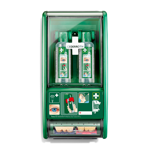 Cederroth 721500 silmaloputusvahendite komplekt seinale kinnitatav
