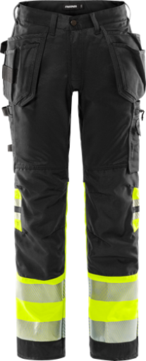 Fristads 2706 PLU püksid Hi-Vis kollane/must C54