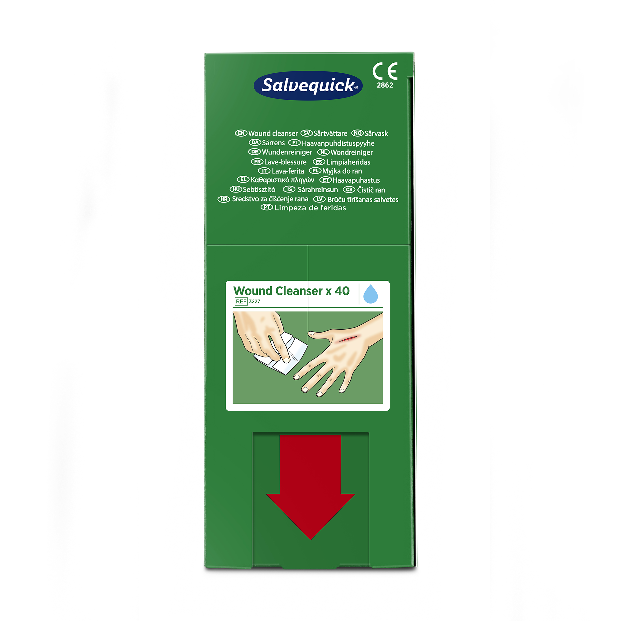 Salvequick 3227 haavapuhastussalvrätikud 0,9% NaCl 40tk
