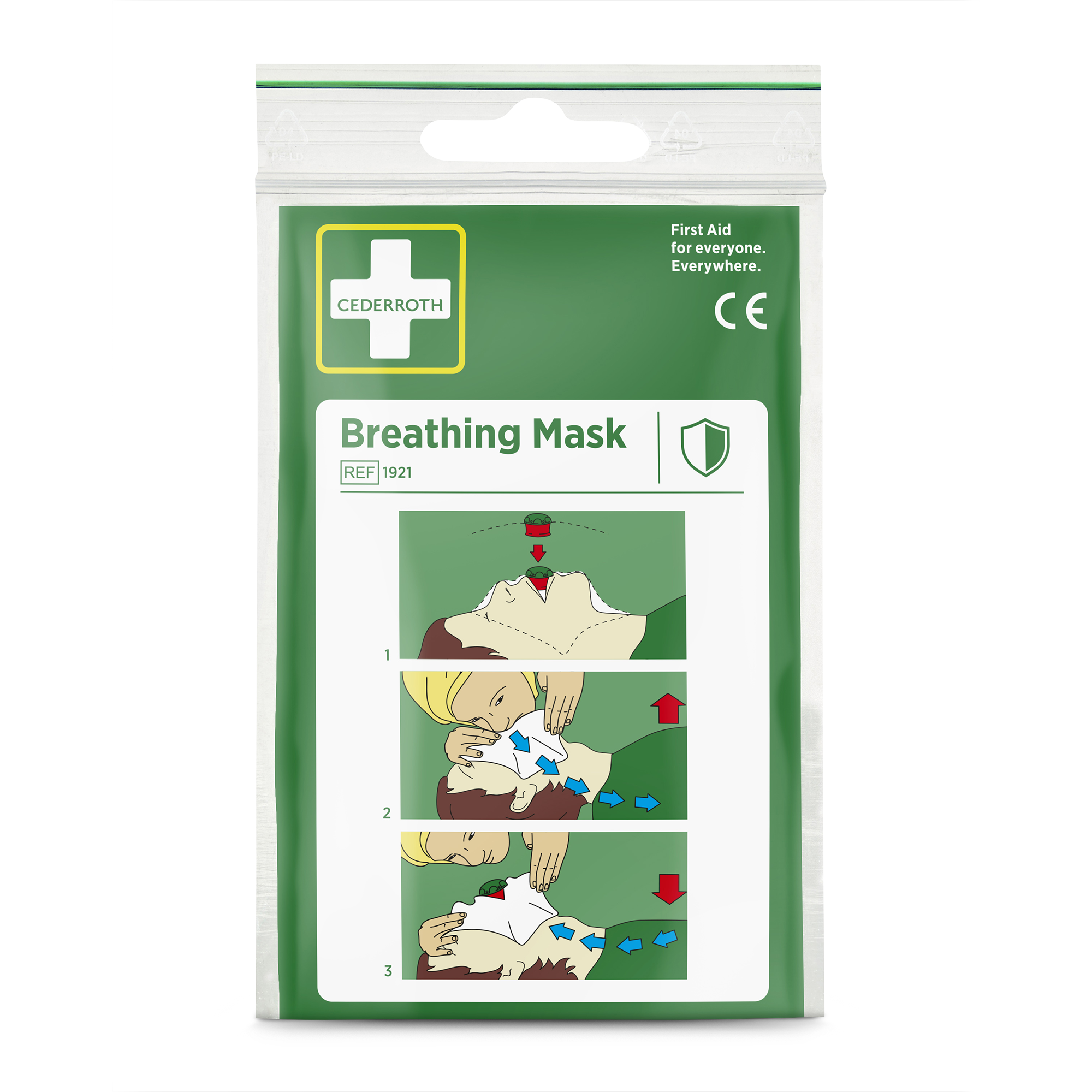 Cederroth 1921 elustamismask suust-suhu hingamise tegemiseks