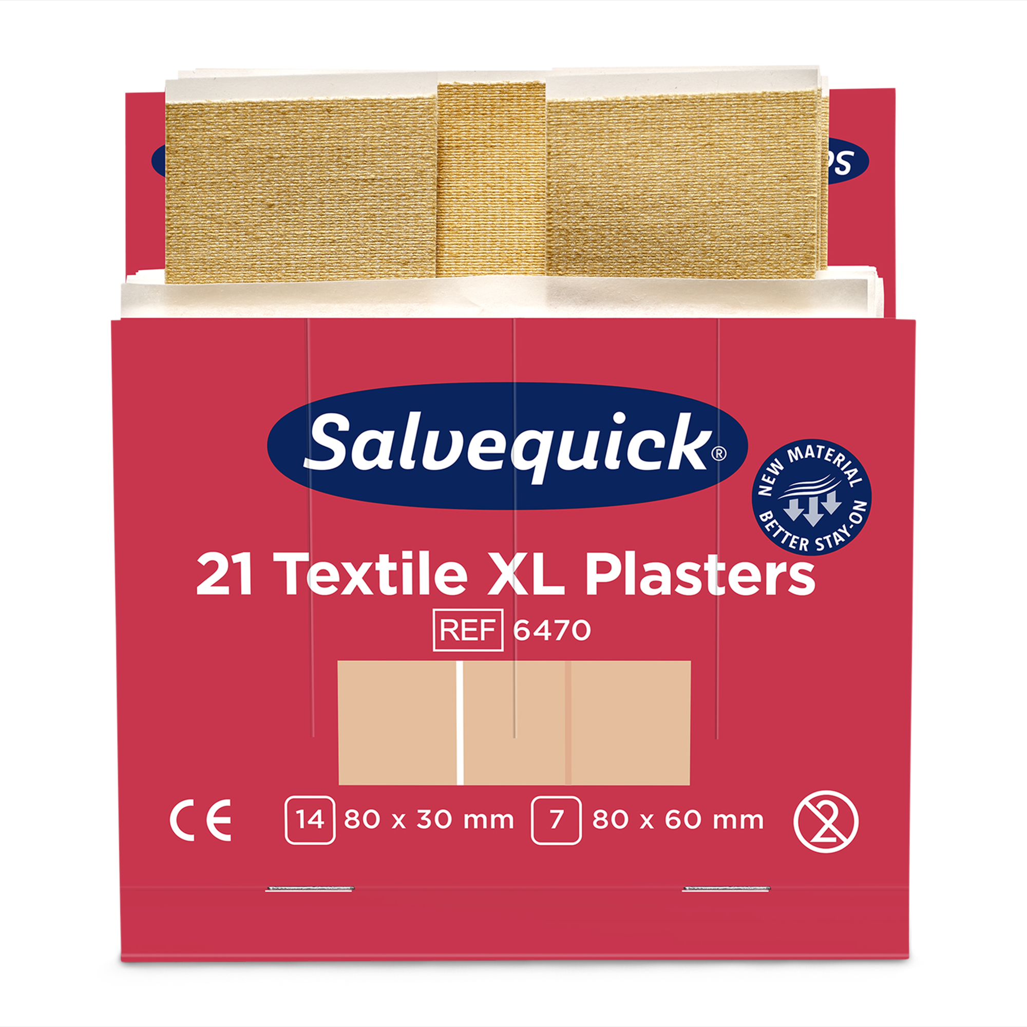 Salvequick 6470 tekstiilplaastrid XL 21tk täidepakk