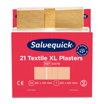 Salvequick 6470 tekstiilplaastrid XL 21tk täidepakk