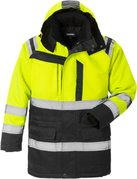 Fristads 4042 PP Parka Hi-Vis kollane/must XL
