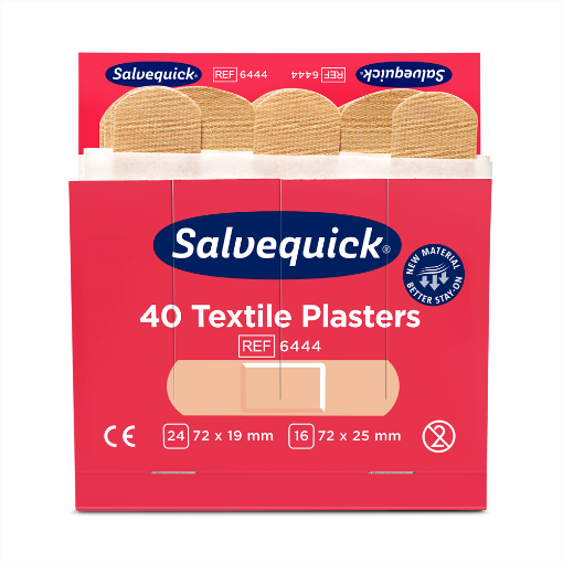 Salvequick 6444 tekstiilplaastrid 6x40tk täidepakk