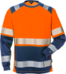 Fristads 7457 THV High vis T-särk cl 2 Hi-Vis oranz/merev.sin L