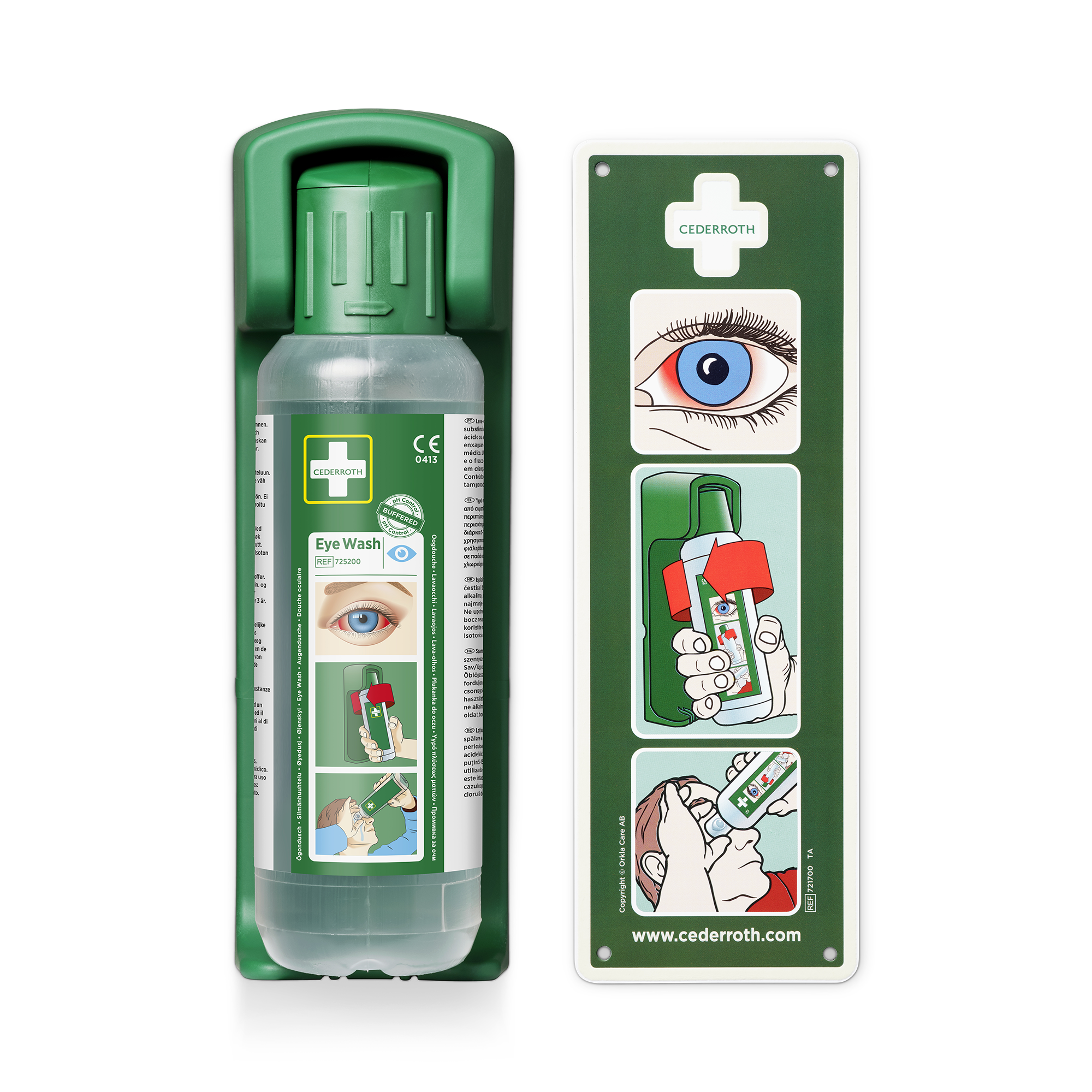 Cederroth 7200 silmaloputuspudeli seinahoidik 1-le