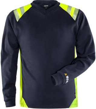 Fristads 7360 TFL sädemekindel T-särk merv.sin/HiVis kollane L