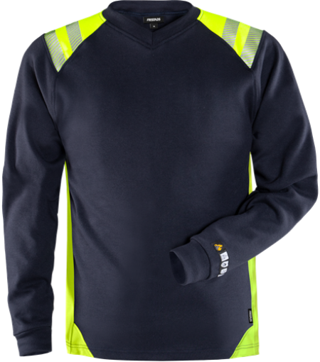 Fristads 7360 TFL sädemekindel T-särk merv.sin/HiVis kollane L