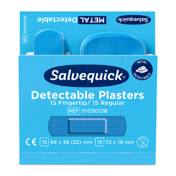 Salvequick 51030126 metallidetektoriga plaastrid 30 tk täitepakk