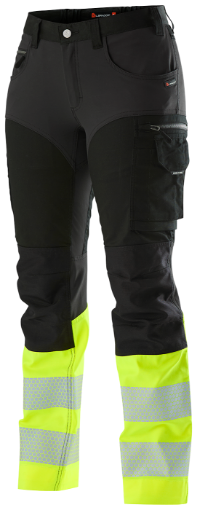 L.Brador 1073PB naistepüksid must/HI-Vis kollane 38