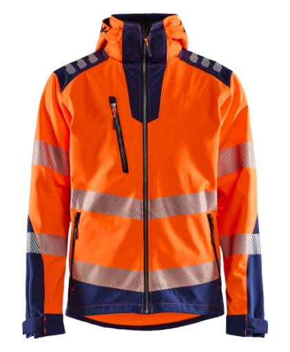 Blaklader HighVis softshell-jakk neoonkollane/mar.sin 5XL