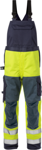 Fristads 1585 FLAM tulekindel traksipüksid Hi-Vis kol/merev.sin C54