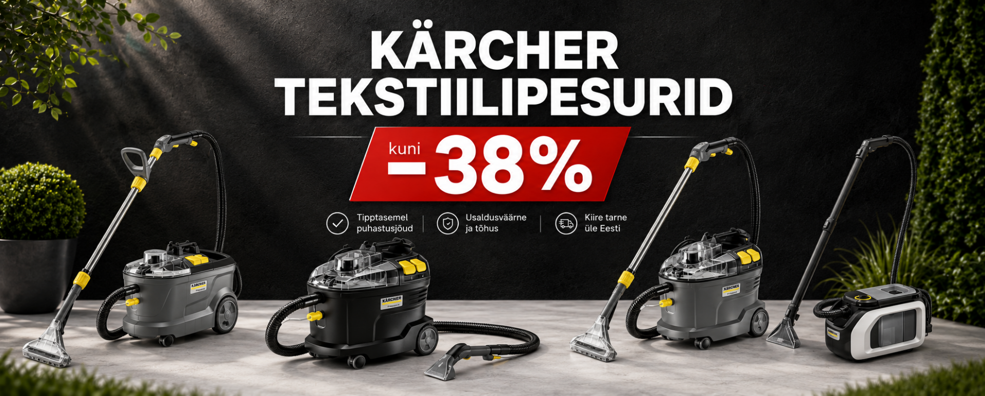 Kärcher tekstiilipesurid kuni -40%