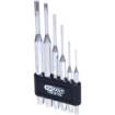 Punch set, mirror polished, 6 pcs