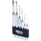 Punch set, mirror polished, 6 pcs