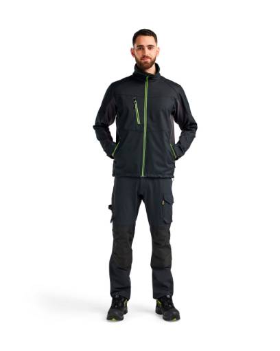 Blaklader softshell-jakk must/kollane S