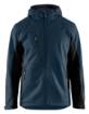 Blaklader softshell jakk kapuutsiga tume oliiviroheline/must XXXL