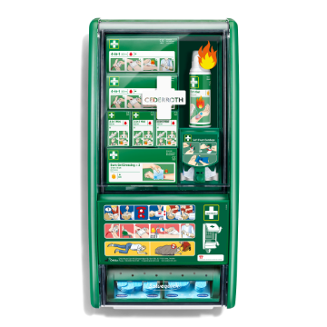 Cederroth 51011003 Detectable Plasters First Aid &amp; Burn Station