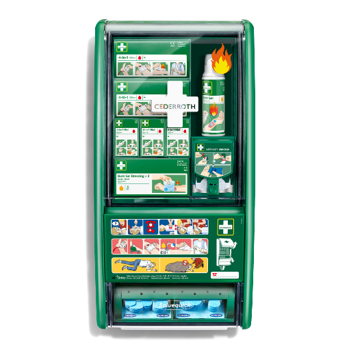 Cederroth 51011003 Detectable Plasters First Aid &amp; Burn Station