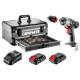 Energy+ kit in aluminium case: 18V 10mm drill/driver, 2x2Ah battery pack, 109 accessories