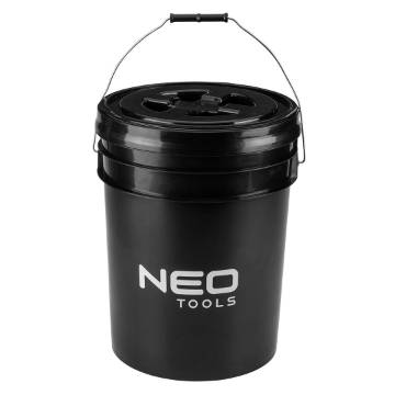 Bucket with separator and cap