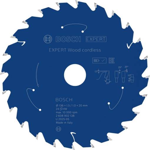 Expert for Wood 136x20x1.5/1x24T