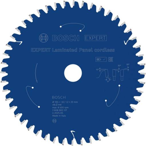 Expert for LaminatedPanel 165x20x1.8/1.2x48T