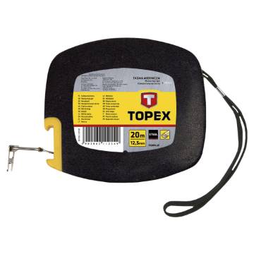 Measuring tape, steel, 20 m x 12.5  mm, additional hook
