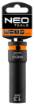 Long impact socket 1/2", 13 mm, Cr-Mo