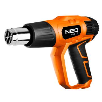Heat gun 2000W, temperature range: I: 50°C, II: 70-600°C, case, digital display
