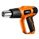 Heat gun 2000W, temperature range: I: 50°C, II: 70-600°C, case, digital display