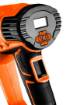 Heat gun 2000W, temperature range: I: 50°C, II: 70-600°C, case, digital display