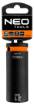 Long impact socket 1/2", 21 mm, Cr-Mo