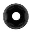 Long impact socket 1/2", 21 mm, Cr-Mo