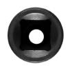 Long impact socket 1/2", 10 mm, Cr-Mo