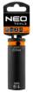 Long impact socket 1/2", 19 mm, Cr-Mo