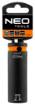 Long impact socket 1/2", 17 mm, Cr-Mo