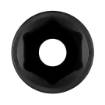 Long impact socket 1/2", 22 mm, Cr-Mo