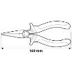 Round nose pliers 160mm