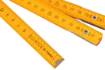 Folding wooden measuring tape 2 m, yellow