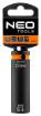 Long impact socket 1/2", 15 mm, Cr-Mo