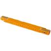Folding wooden tape measure 1 m, yellow