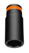 Long impact socket 1/2", 24 mm, Cr-Mo